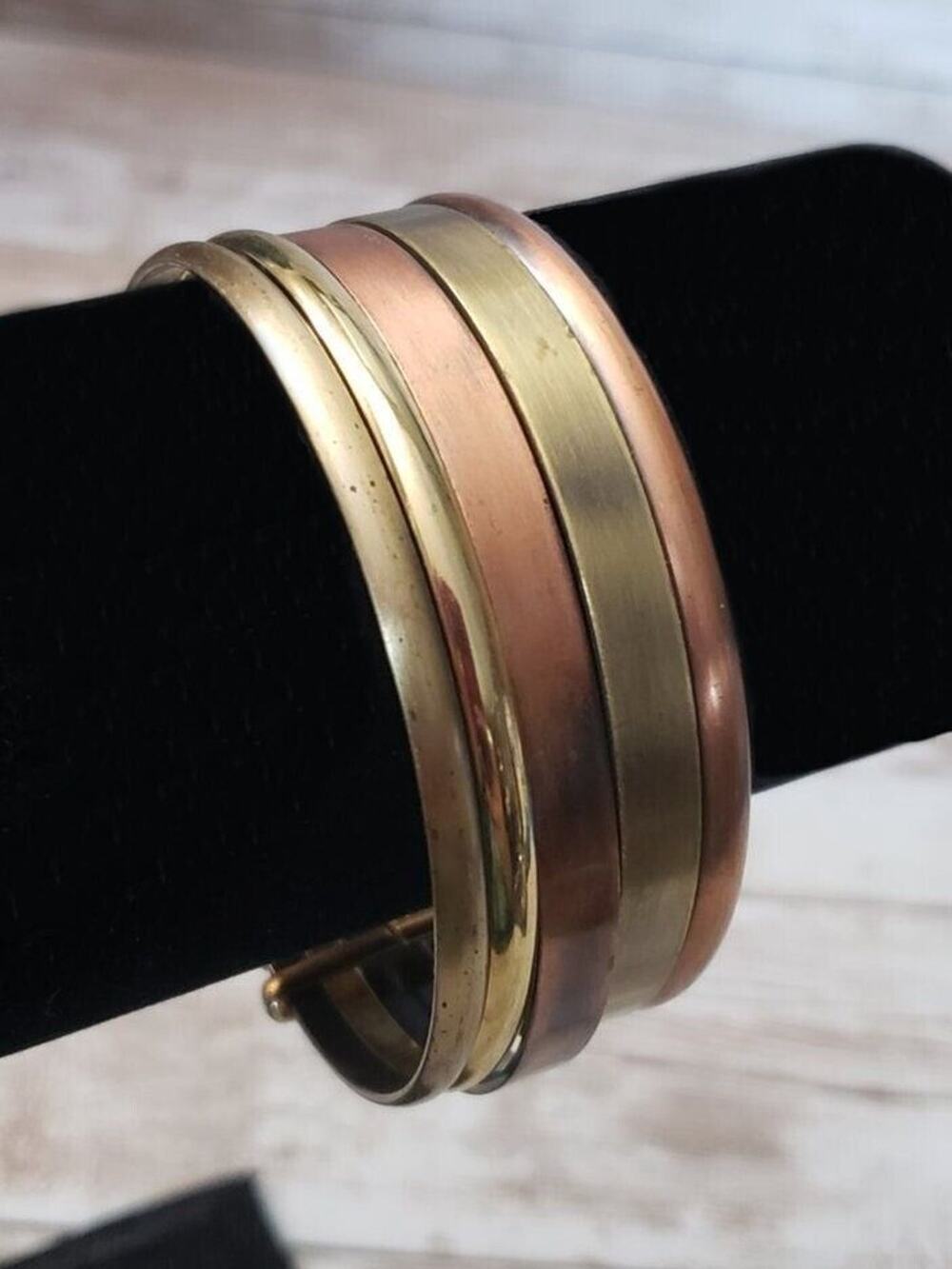 Vintage Bracelet / Bangle Multi Bangle Interlocked Multi Color